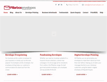 Tablet Screenshot of pillarboxenvelopes.com